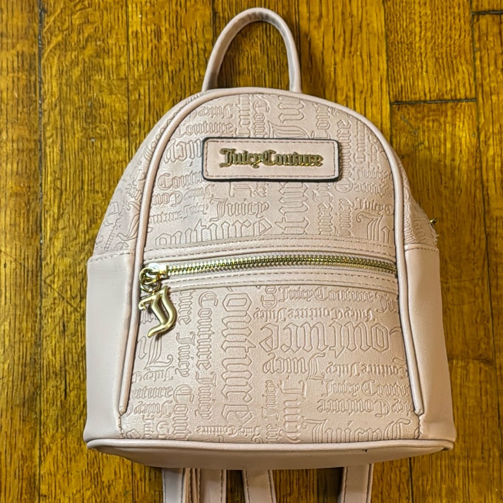 Juicy Couture Light Pink Embossed Backpack